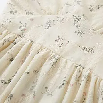 Elegant Vintage Lace Cottagecore Dress for Special Occasions