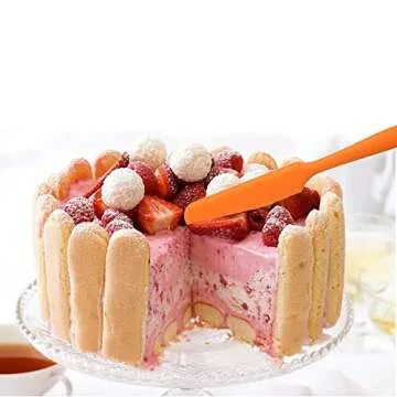 4pcs Heat Resistant Silicone Spatula Set for Easy Mixing