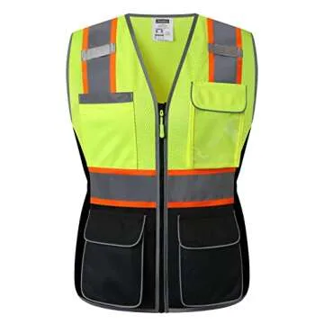 JKWEARSA Reflective Safety Vest for Women - Small, Yellow & Black
