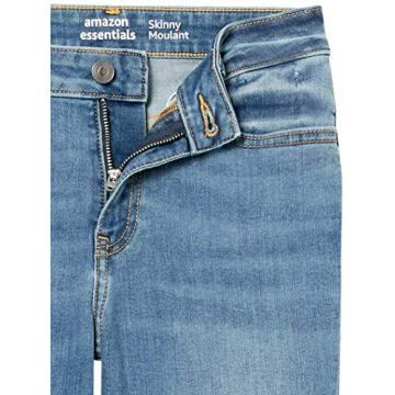 Amazon Essentials Women's Mid-Rise Skinny Jean, Light Blue, 0