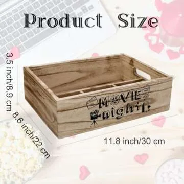 Aksipo Movie Night Snack Organizer with Handles - Reusable Snack Holder for Parties and Home