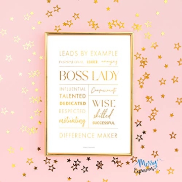 Lady Boss Desk & Wall Art - Perfect Gift for Her