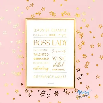 Lady Boss Desk & Wall Art - Perfect Gift for Her