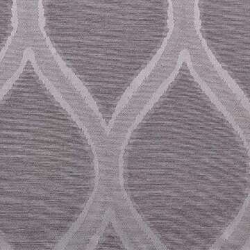 Exclusive Home Montrose Ogee Geometric Textured Linen Grommet Top Curtain Panel Pair, 54"x96", Ash G...