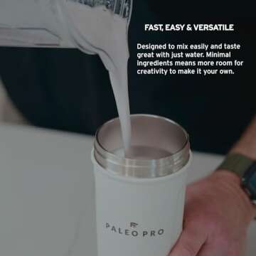 PaleoPro Protein Powder Grass-Fed, Pastured, Cage-Free Protein | Gluten Free, Dairy Free. No Sugar, Soy, Grains or Net Carbs | Paleo & Keto Friendly - 15 Servings (16 oz, Ancient Cacao)