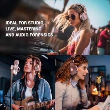 OneOdio Wired Over Ear Headphones Hi-Res Studio Monitor & Mixing DJ Stereo Headsets with 50mm Drivers and 1/4 to 3.5mm Jack for AMP Computer Recording Podcast Keyboard Guitar Laptop - Pink