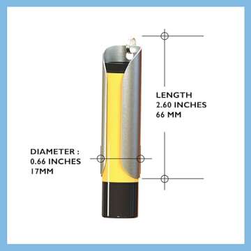 TALLAC HOUSE Stainless Steel Lip Balm Keychain Holder Sleeve with Dial Protection Not Chapstick Bran...