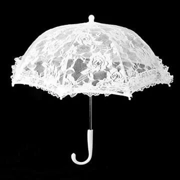 Yosoo Lace Wedding Umbrella for Bridal Party Decorations
