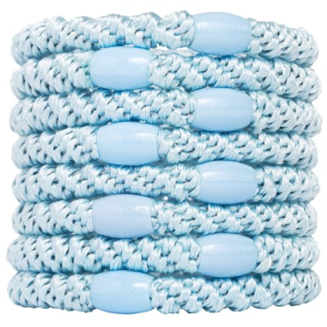 L. Erickson Grab & Go Ponytail Holders - 8 Pack Functional Hair Ties with Style