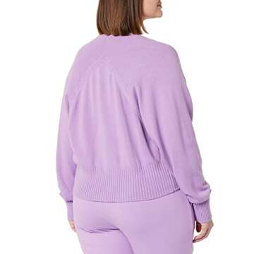 Daily Ritual Women's Ultra-Soft Cardigan and Crop Top Sweater Set