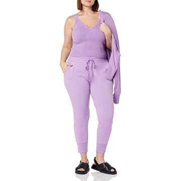 Daily Ritual Women's Ultra-Soft Cardigan and Crop Top Sweater Set