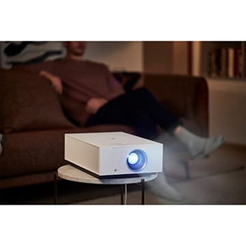 LG CineBeam UHD 4K Projector HU710PW - DLP Home Theater Smart Projector, White
