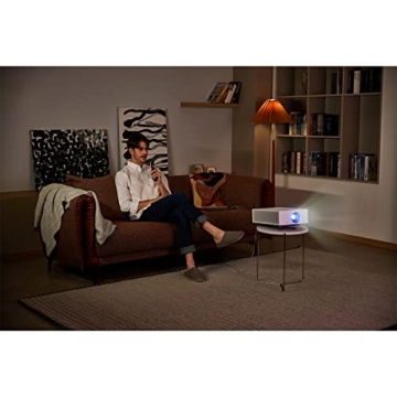 LG CineBeam UHD 4K Projector HU710PW - DLP Home Theater Smart Projector, White