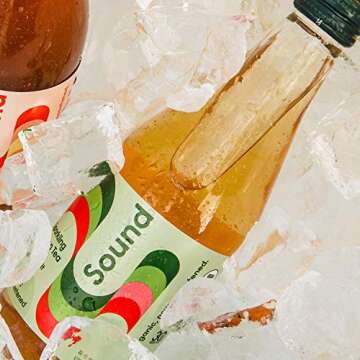 Sound Organic Sparkling Tea, Green Tea with Grapefruit and Mint, Unsweetened, Whole30, Non-GMO, Zero Calories - 12 fl oz, Pack of 12