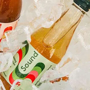 Sound Organic Sparkling Tea, Green Tea with Grapefruit and Mint, Unsweetened, Whole30, Non-GMO, Zero Calories - 12 fl oz, Pack of 12