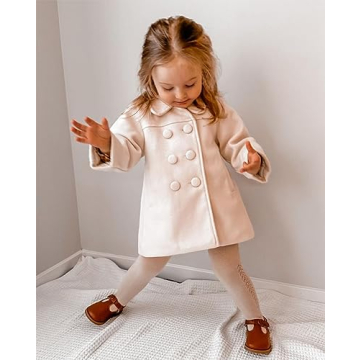 Toddler Girls Trench Coat Stylish Winter Outwear for Ages 2-7