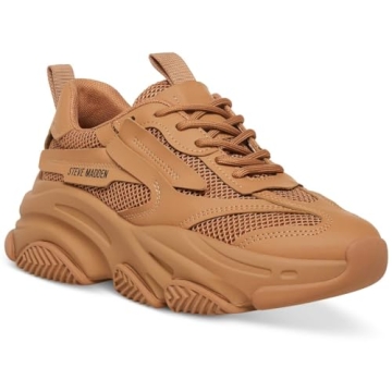 Steve Madden Women's Possession Sneaker in Almond - Stylish Comfort