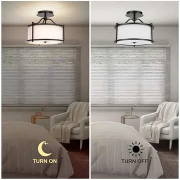 FRIDEKO HOME Ceiling Light Fixture for Bedroom and Kitchen