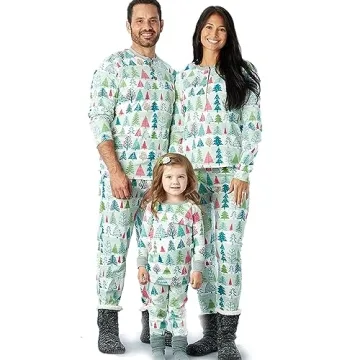 HonestBaby Organic Cotton Holiday Family Jammies - Women's Medium Set