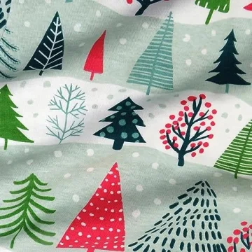 HonestBaby Organic Cotton Holiday Pajama Set for Women