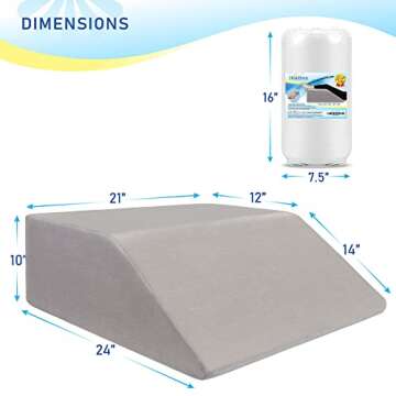 Healthex Elevated Leg Pillow - Comfort & Support for All Ages