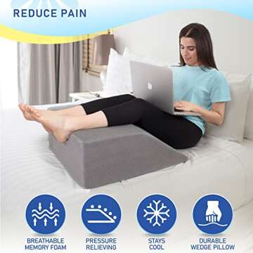 Healthex Elevated Leg Pillow - Comfort & Support for All Ages