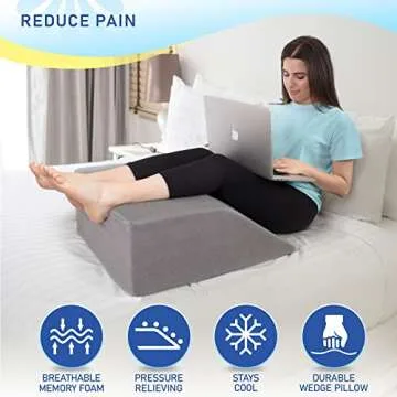 Healthex Elevated Leg Pillow - Comfort & Support for All Ages