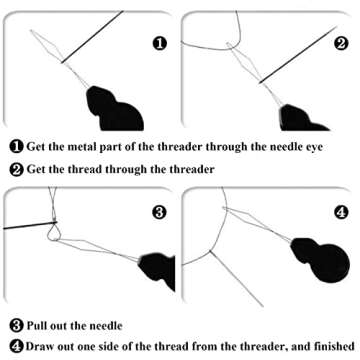 Effortless Needle Threader for Easy Sewing Crafting Tool