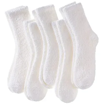 LINEMIN Womens Cozy Fuzzy Socks - Warm Winter Comfort