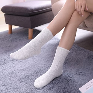 LINEMIN Cozy Fuzzy Socks for Women - Soft & Warm  Winter