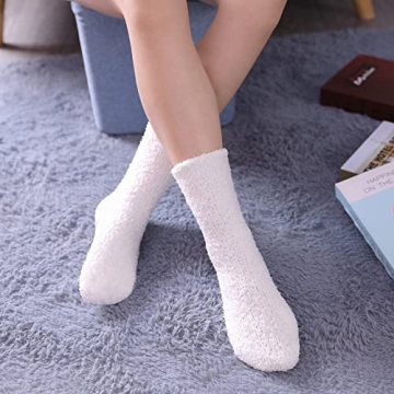 LINEMIN Cozy Fuzzy Socks for Women - Soft & Warm  Winter