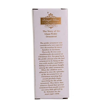 Kurt S. Adler Christmas Pickle Glass Ornament