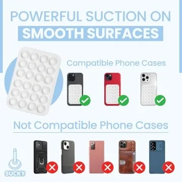 Sucky Silicone Suction Phone Case Hands-Free Anti-Slip Holder
