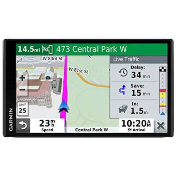 Garmin 010-02038-02 DriveSmart 65, Built-In Voice-Controlled GPS Navigator with 6.95” High-Res Dis...