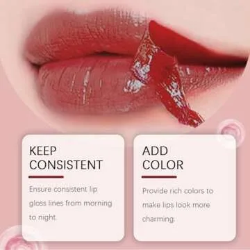 Petansy Peel Off Lip Stain Tattoo,3 Colors Removable Lip Liner Set,Long-Lasting,Waterproof,Highly Pigmented Matte Finish Peel Off Lip Liner Pencil Set (red, M)