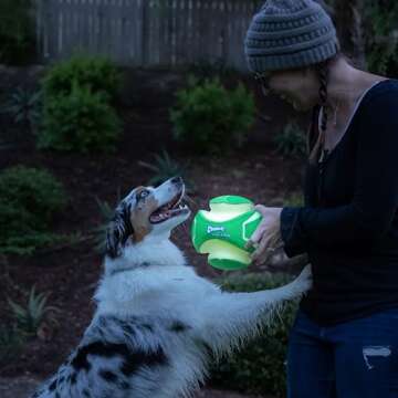 Chuckit! Kick Fetch Max Glow Ball - Glow in the Dark Dog Toy