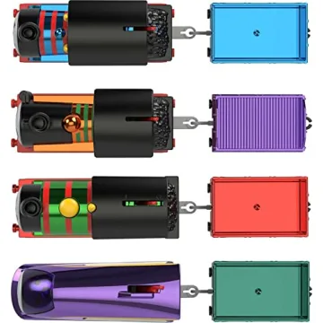 Thomas & Friends Motorized Toy Trains, Set of 4 Engines Thomas Nia Percy & Kana for Preschool Pretend Play Kids Ages 3+ Years