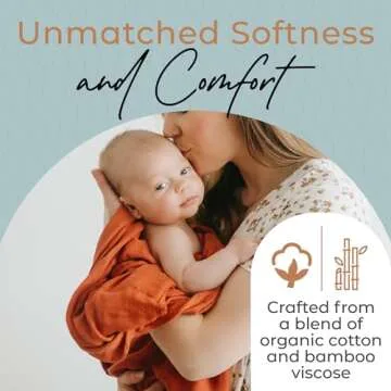 Fern & Avery Muslin Baby Swaddle Blankets - Soft & Lightweight 3-Pack