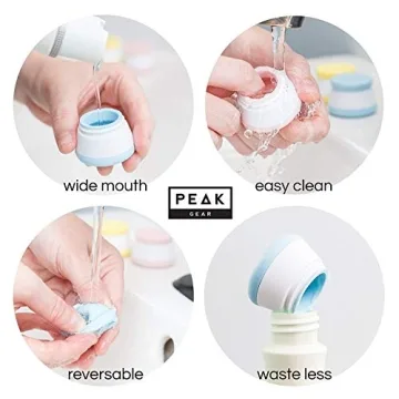 Peak Gear Silicone Travel Containers - Leak-Proof & TSA Approved