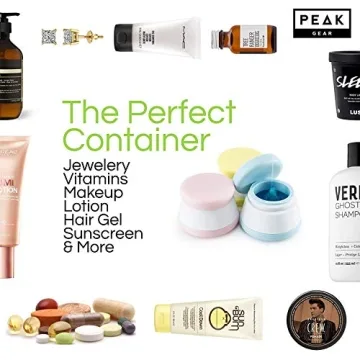 Peak Gear Silicone Travel Containers - Leak-Proof & TSA Approved