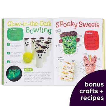 Halloween Puzzles Deluxe: Halloween Activity Book for Kids, 135 Glow-in-the-Dark Stickers, 96-pages of Mazes, Puzzles with Halloween Crafts & Recipes (Highlights Hidden Pictures)