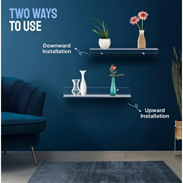 CIVIFY Acrylic Shelves - Clear Wall Storage Solution