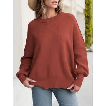 ANRABESS Fall Oversized Crewneck Pullover for Women
