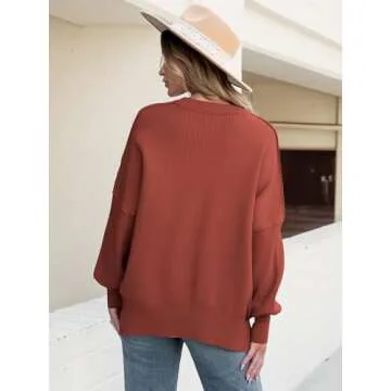 ANRABESS Fall Oversized Crewneck Pullover for Women