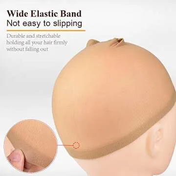 MORGLES Wig Caps for Women Non Slip, 20 Pcs Stocking Wig Caps for Lace Front, Brown and Light Brown