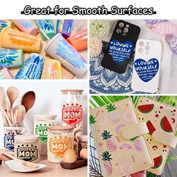 TECKWRAP Vinyl Transfer Tape 12" x 30FT for Easy Crafting