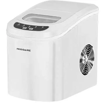 FRIGIDAIRE Portable Compact Ice Maker, Counter Top Ice Making Machine, 26lb per day, White