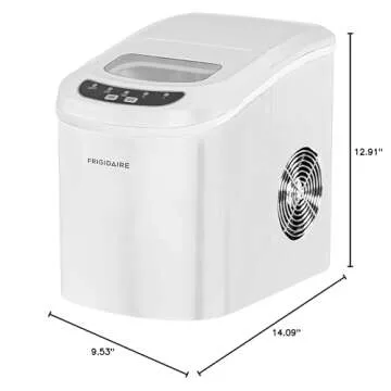 FRIGIDAIRE Portable Compact Ice Maker, Counter Top Ice Making Machine, 26lb per day, White