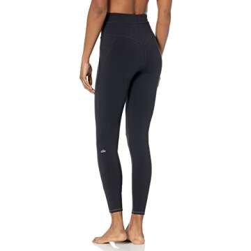 Alo Yoga Women's Airbrush High Rise Elite Leggings, Black XX-Small US