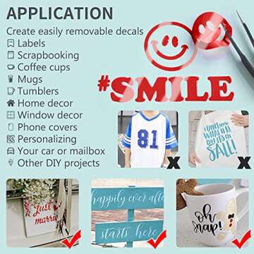 Lya Vinyl Glossy Red Permanent Vinyl - 12" x 6FT Roll For Crafting